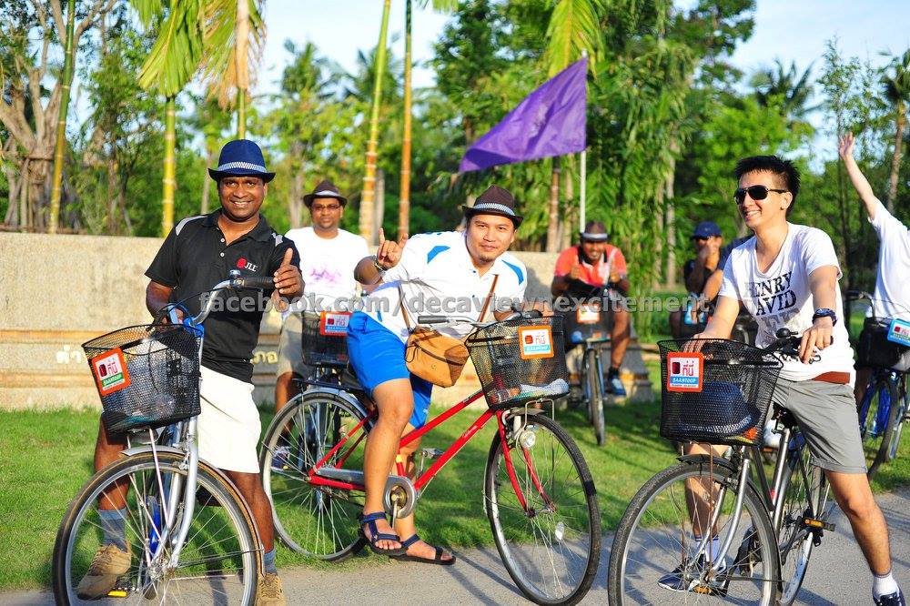 Nexcitement and Decaview Event Planner take JLL Malaysia bicycling through the lush green environment, right in Bangkok!